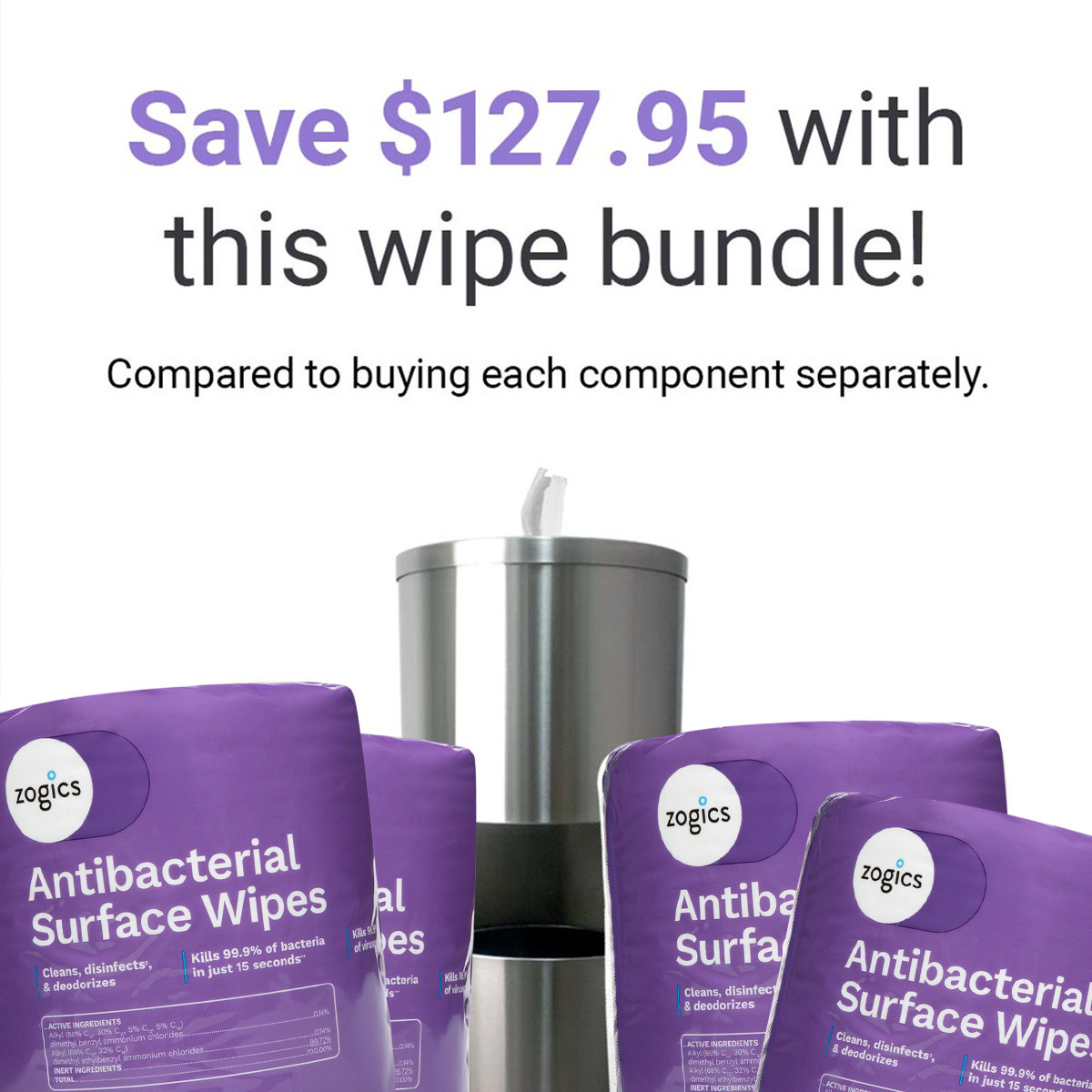 Over 20% Off Zogics Wipes Dispenser | Antibacterial Wipe Dispenser