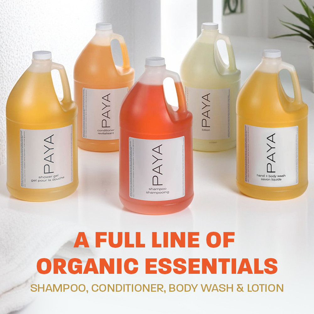 PAYA Personal Care Products Gallon Sampler Case with promotional offer