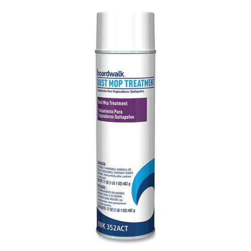 Dust mop treatment in an aerosol can.