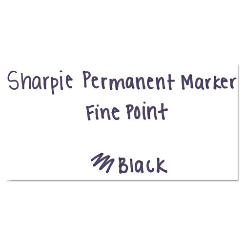 Sharpie® Fine Point Permanent Marker, Black, 5/Pack