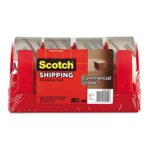 Scotch 3m/commercial Tape Div. 3750 Commercial Grade Packing Tape w/Disp