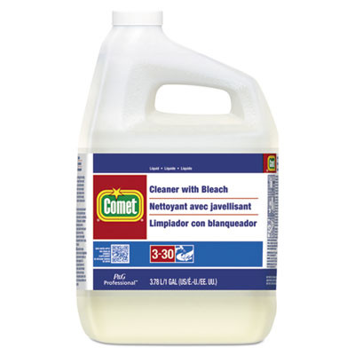PGC02291CT Procter & Gamble Comet Cleaner with Bleach, Liquid, One Gallon Bottle, 3/Carton