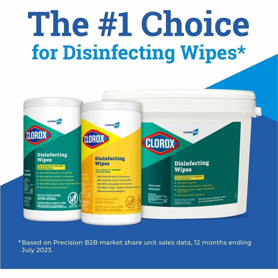Clorox Disinfecting Wipes, (75 wipes/canister) (6 canisters/case)
