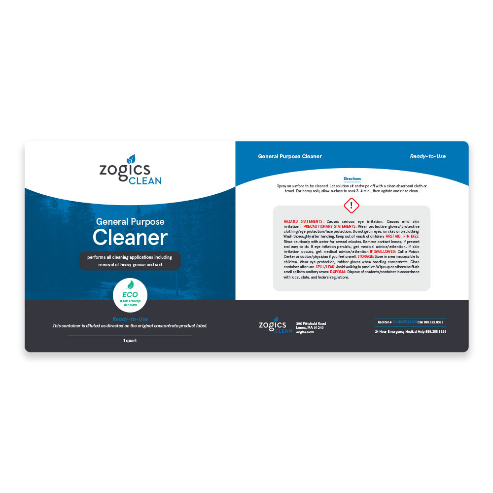 General Purpose Cleaner Label
