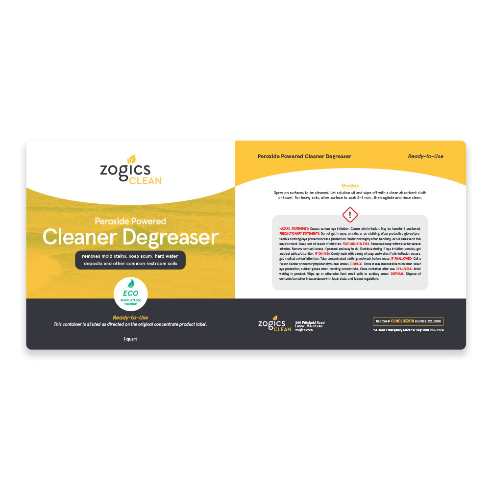Cleaner Degreaser Label