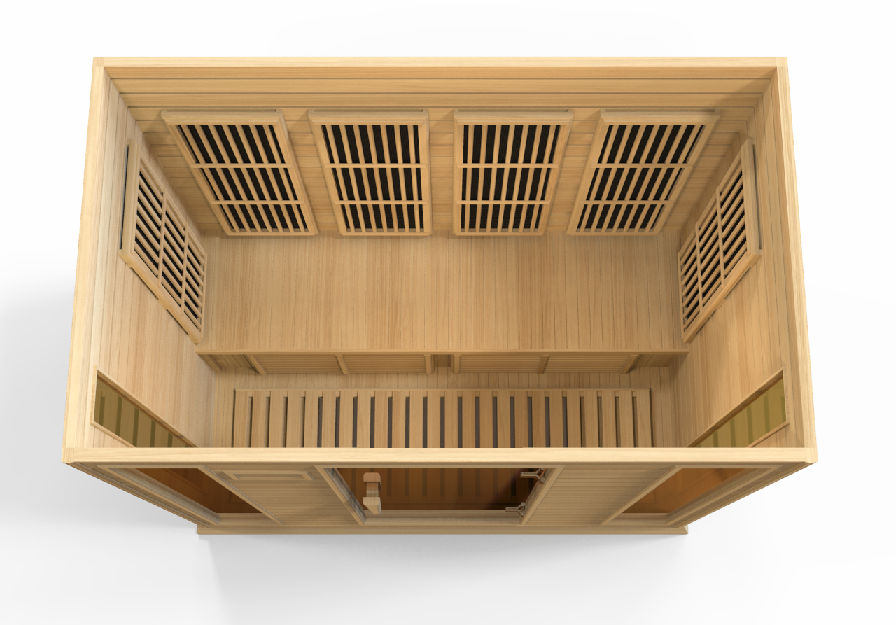 Golden Designs Maxxus Low EMF FAR Infrared Hemlock Sauna