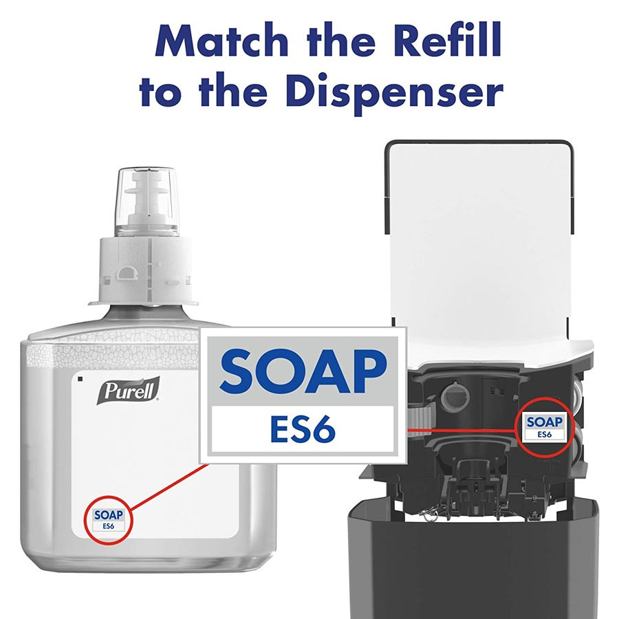Purell ES6 Touch-Free Hand Soap Dispenser, Graphite (6434-01)