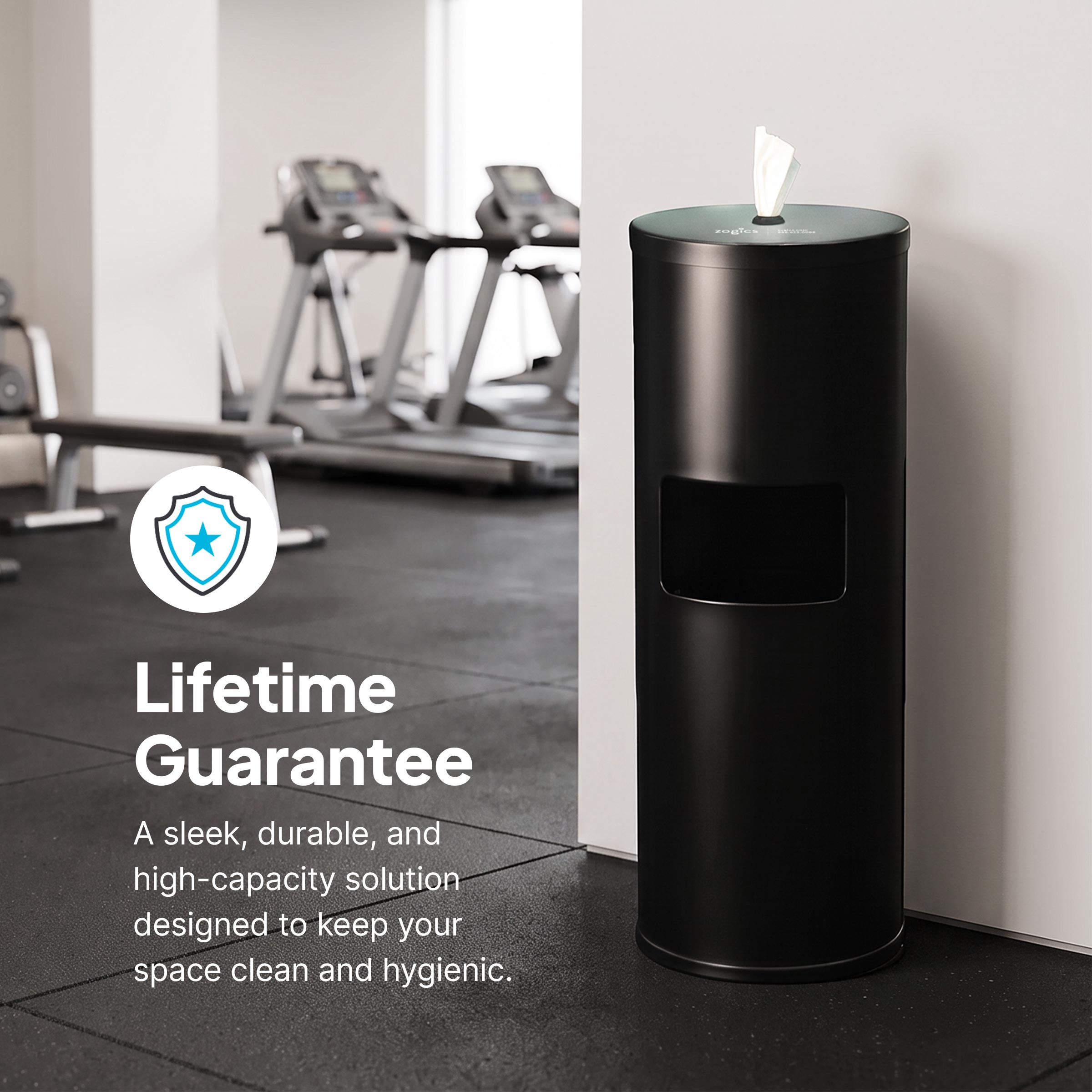Wipe Dispenser with Trash Can | Disinfectant Wipes Dispenser