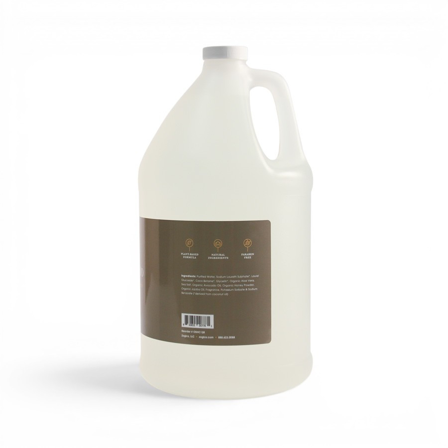 Zogics Organics Honey Coconut Shampoo gallon for bulk shower dispensers
