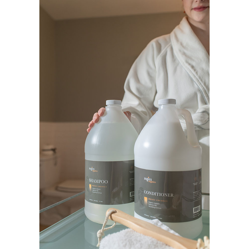 Zogics Honey Coconut Shampoo and Conditioner duo with pump tops