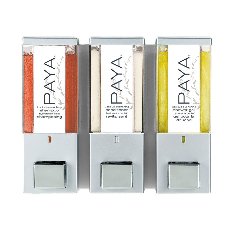 iQon Paya 3 Chamber Liquid Dispenser, 39 oz (86-Paya) Satin/Translucent