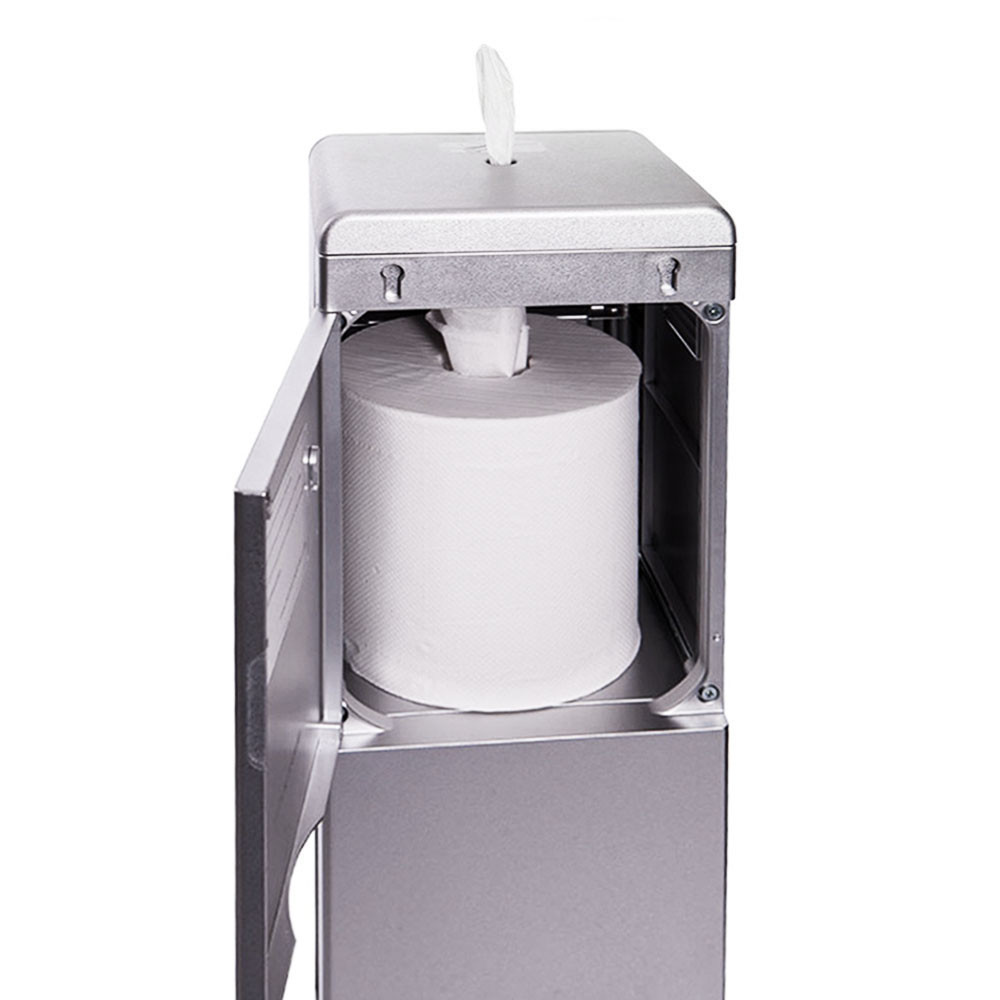 Dry Towel Rolls in Cleaning Station