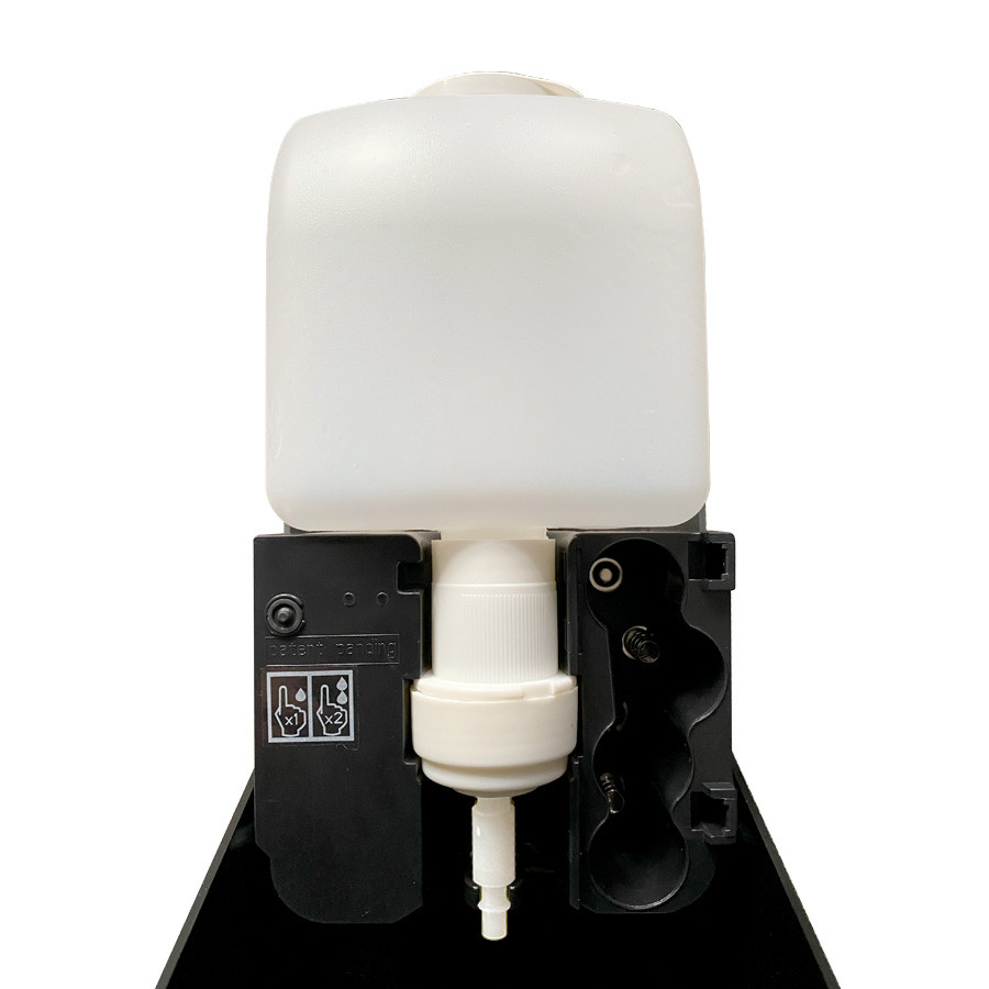 Touch-Free Automatic Hand Sanitizer Foam Dispenser With Floor Stand, 1000ml, DIS01FOAMSTD Open Inside