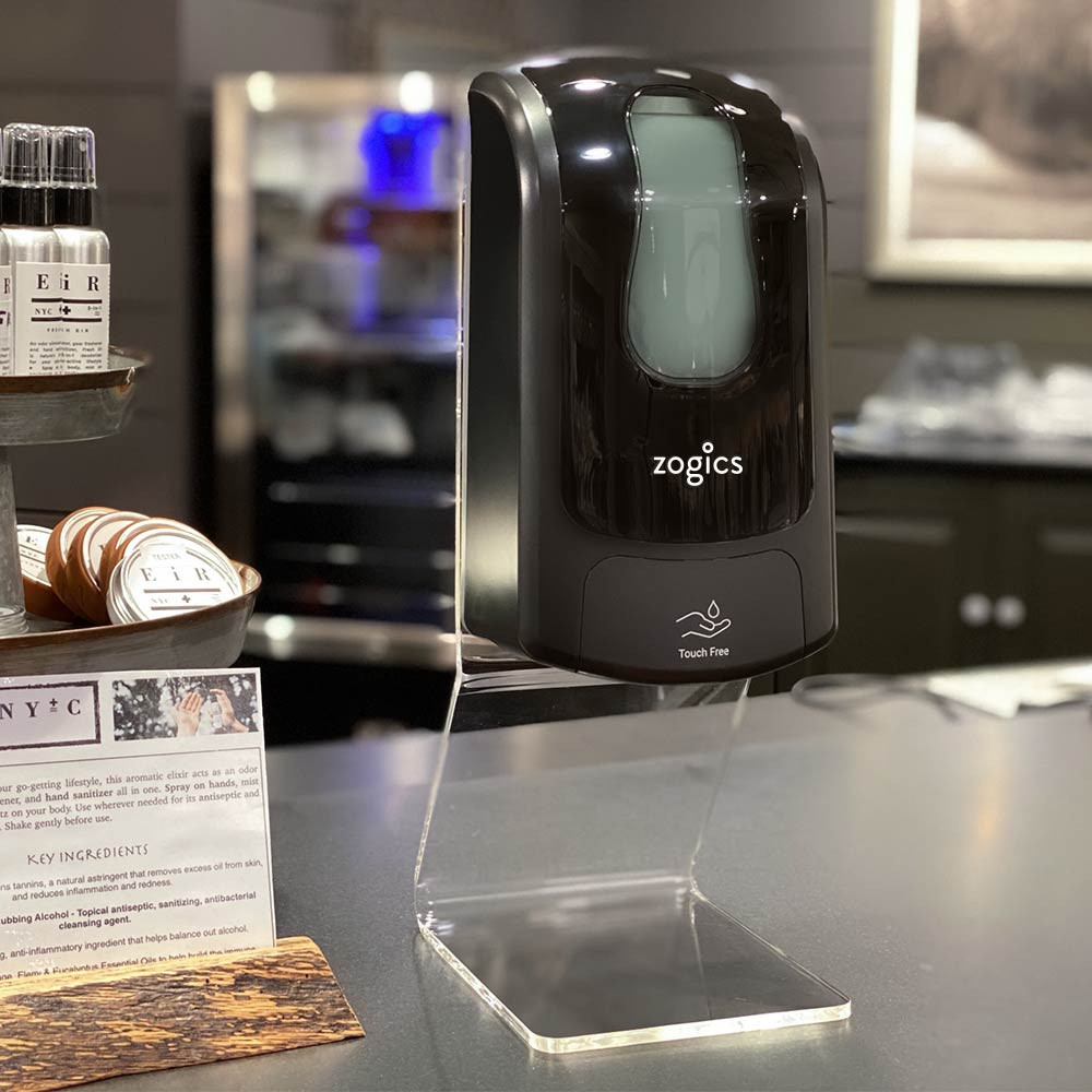 Touch-Free Automatic Hand Sanitizer Foam Dispenser with Tabletop Stand, 1000ml, Black