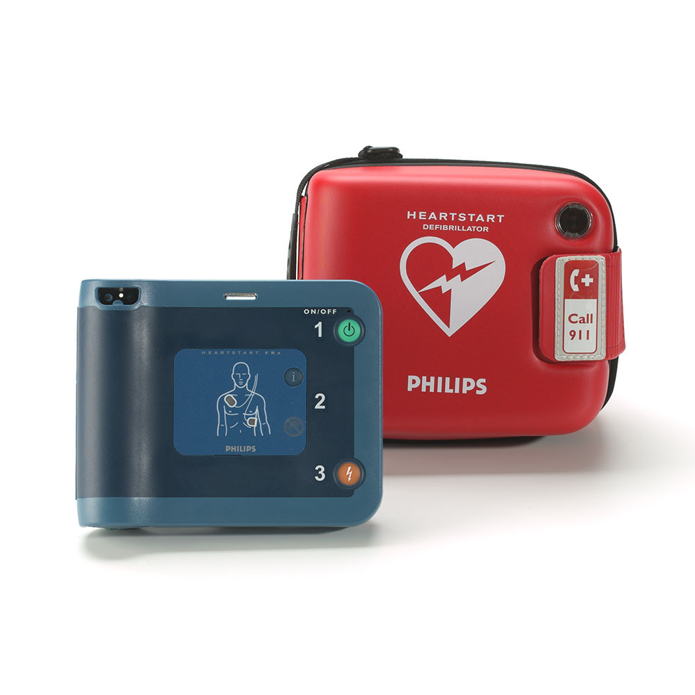 Philips HeartStart FRx Automated External Defibrillator + Carry Case