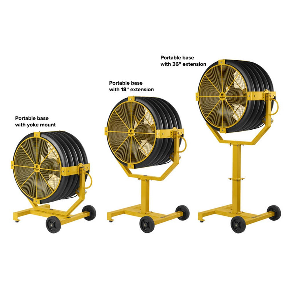 Yellow Jacket Portable Fan Pedestal Mount