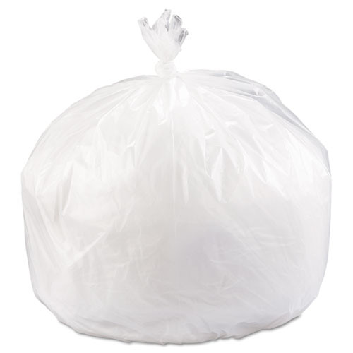 Interplast Group High-Density Commercial Can Liners, 40 x 48, 45 gallon, 16 microns, Clear, 250/Carton