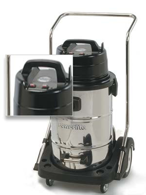 Powr Flite Wet Dry Vacuum 20 Gallon Dual Motor with Stainless Steel Tank