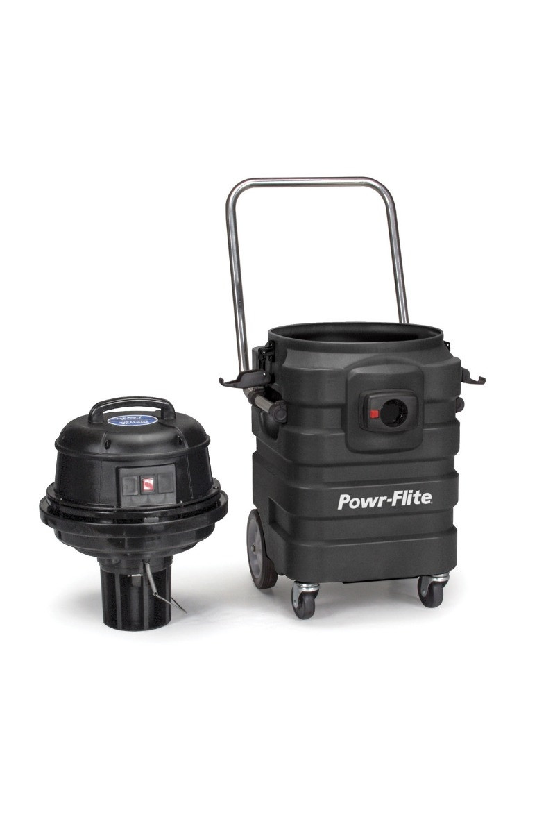 Powr Flite Wet/Dry Tank Vacuum 15 gallon with Poly Tank and Tool Kit