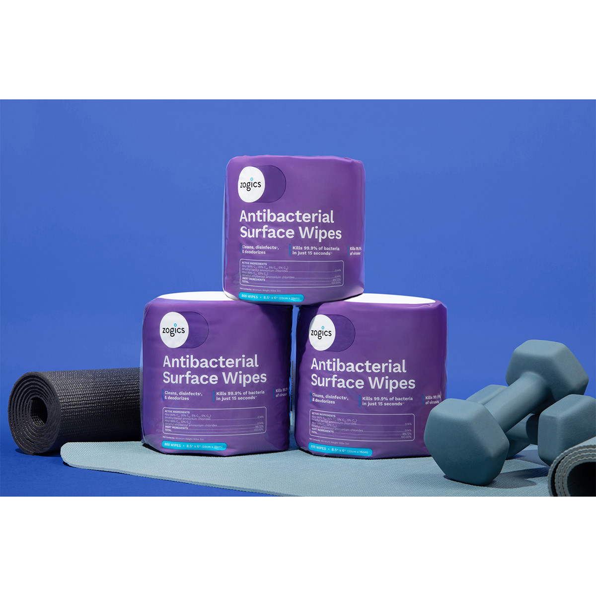 Antibacterial Wipes for Gym | Wipes Refill | Zogics