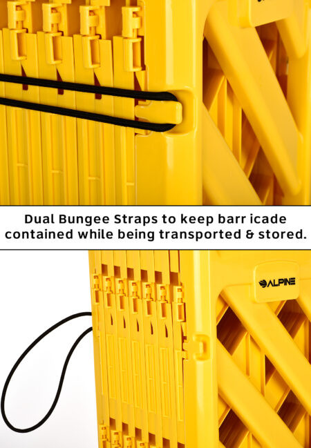 13 Foot Expandable Mobile Safety Barricade Fence - ALP499-BAR
