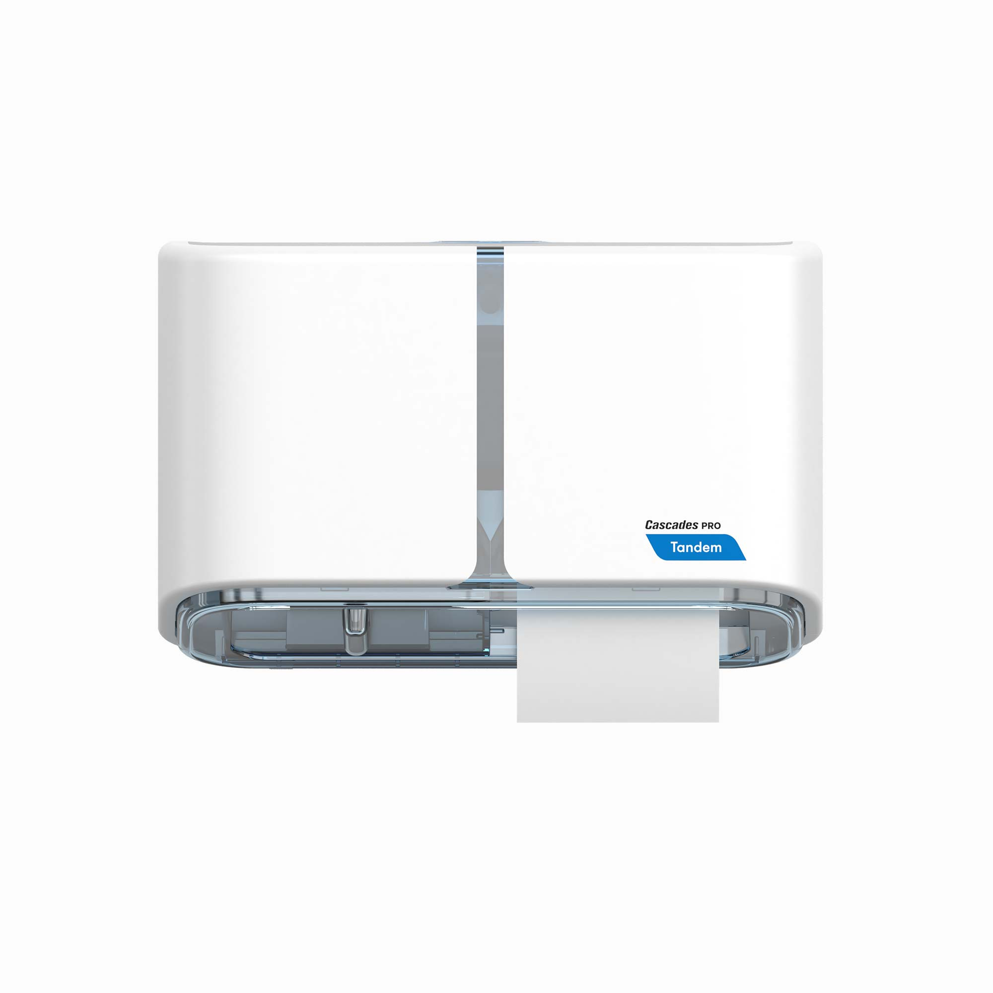 Cascades ProT andem Side-by-Side High-Capacity Toilet Paper Dispenser C313 -  White