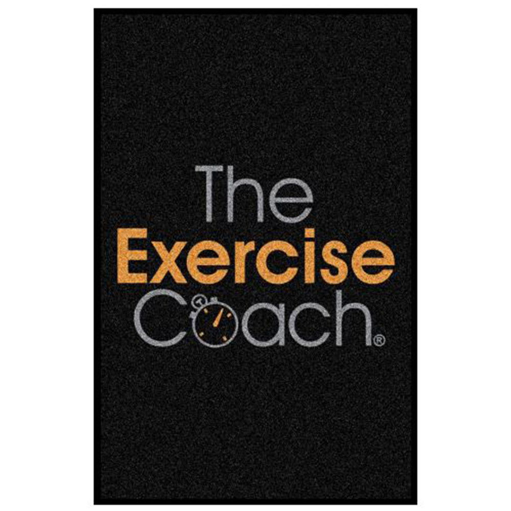 Exercise Coach Portrait Logo Welcome Mat