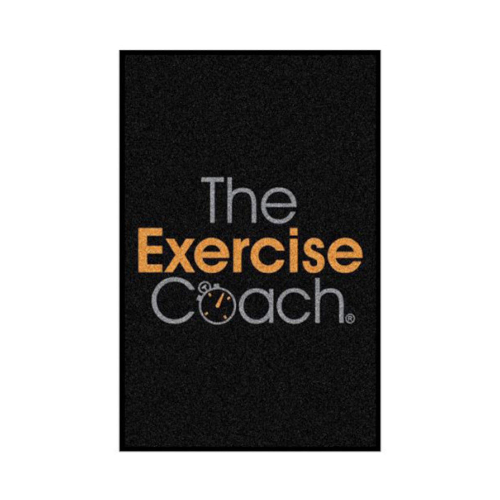 Exercise Coach Portrait Logo Welcome Mat