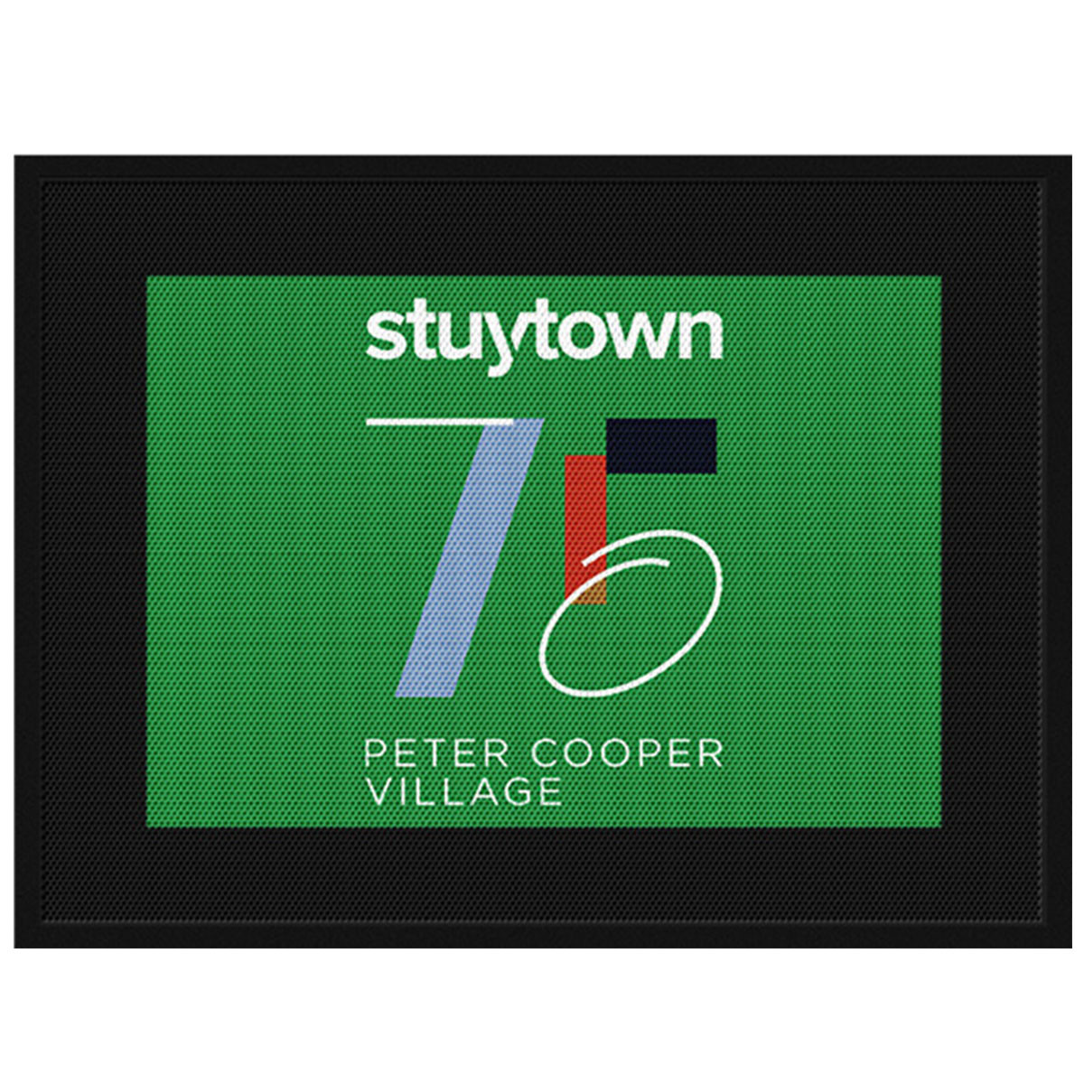Stuy Town 75th Anniversary Logo Scraper Mat
