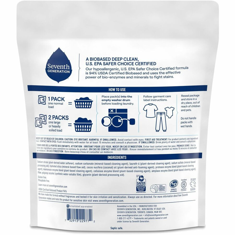 Seventh Generation Laundry Detergent Packs