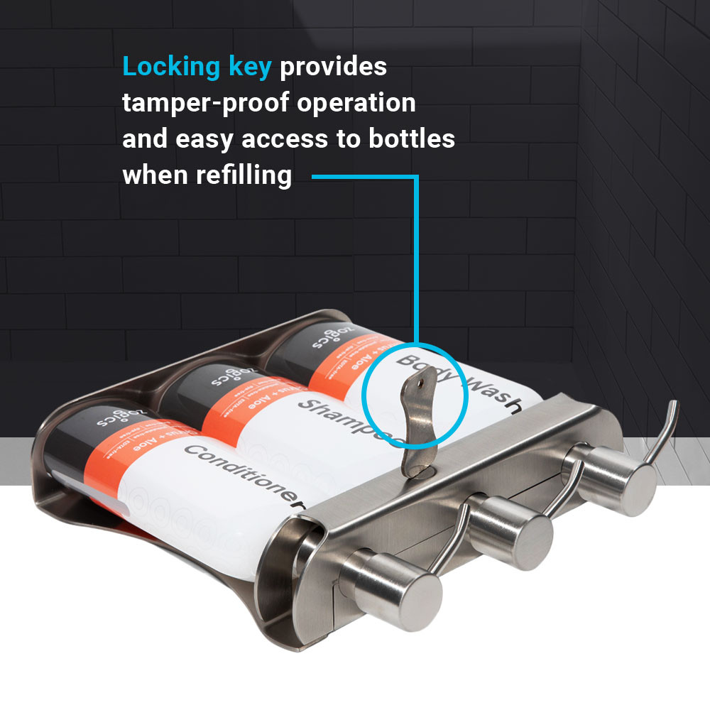 Triple Amenity Shower Fixture