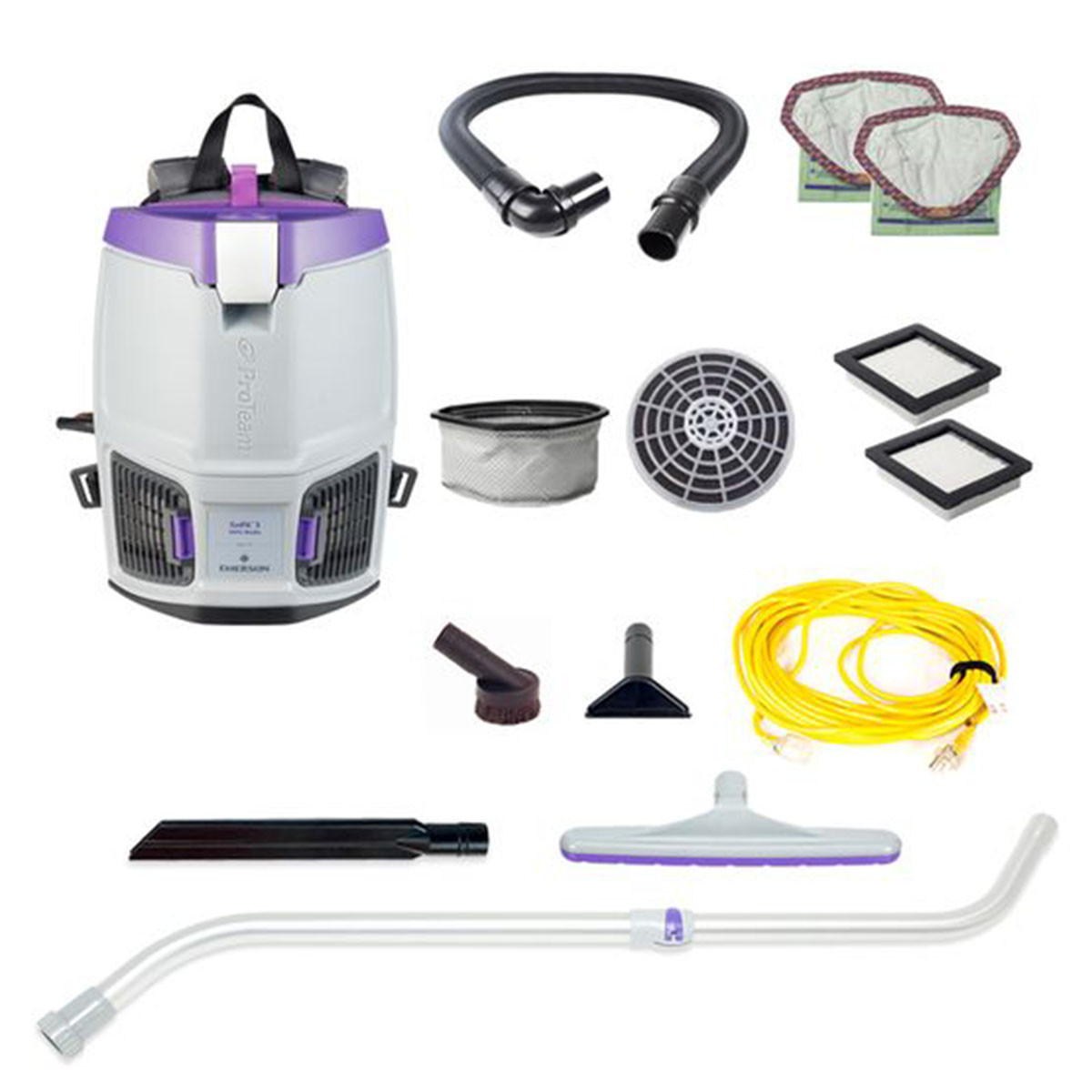 GoFit 3 Backpack Vacuum + Xover Telescoping Wand Kit