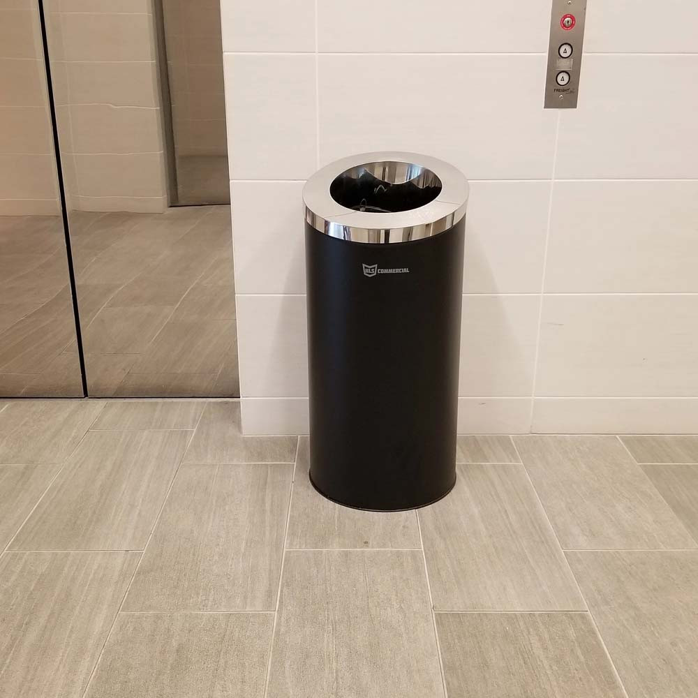 15 Gallon Black Garbage Can