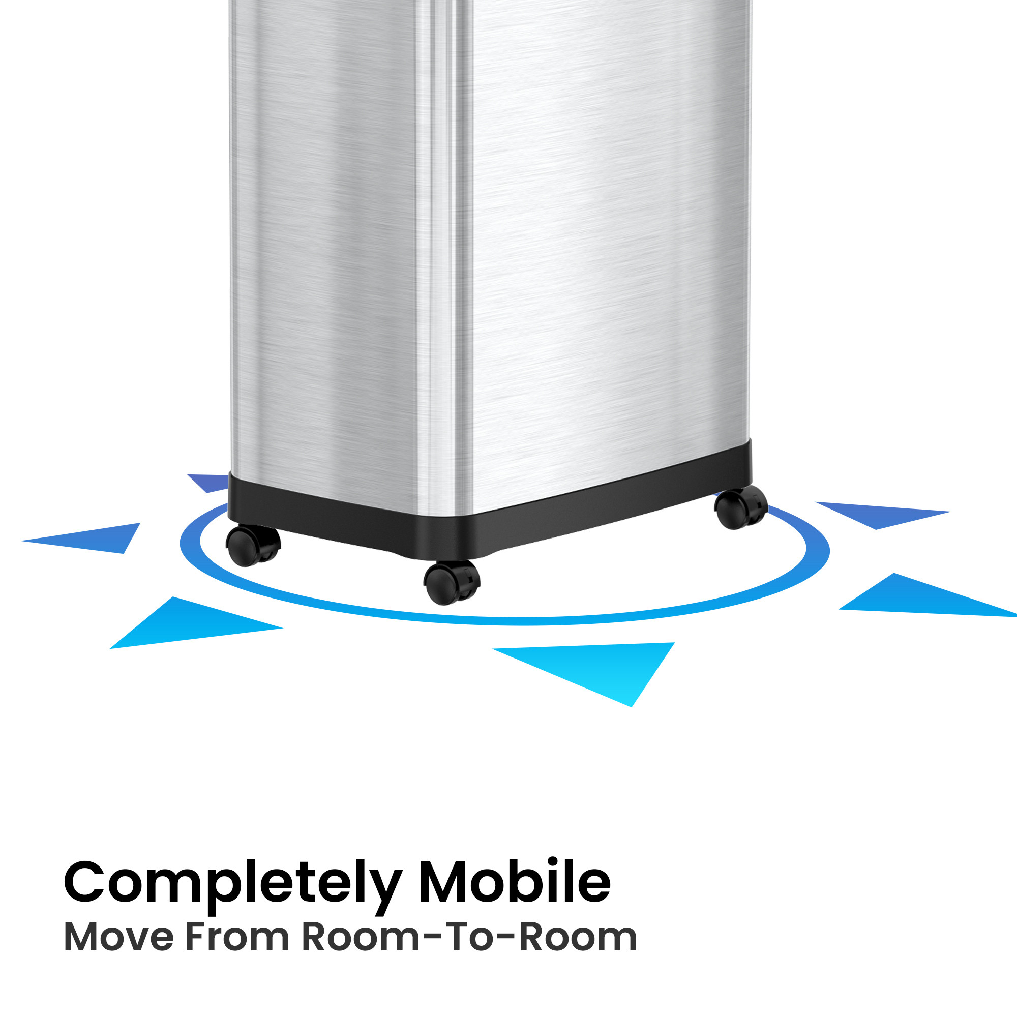 Dual Side Entry Stainless Steel Trash Can