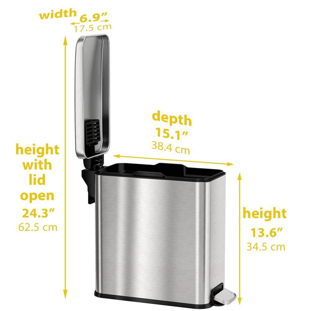 HLS Slim Trash Can