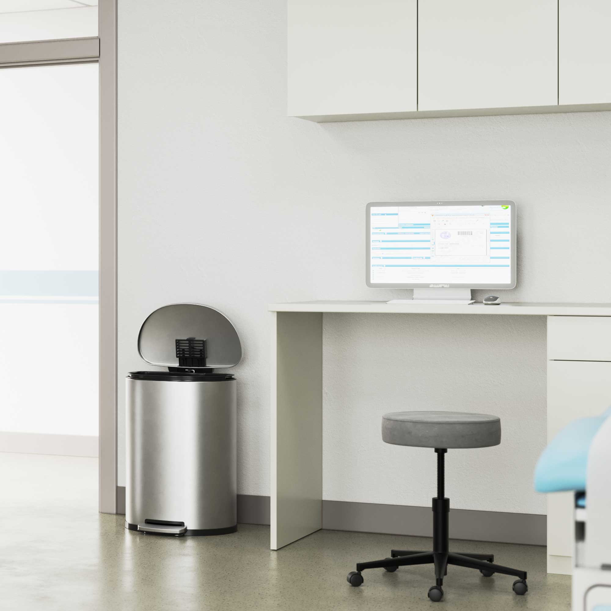 13 gallon office trash can