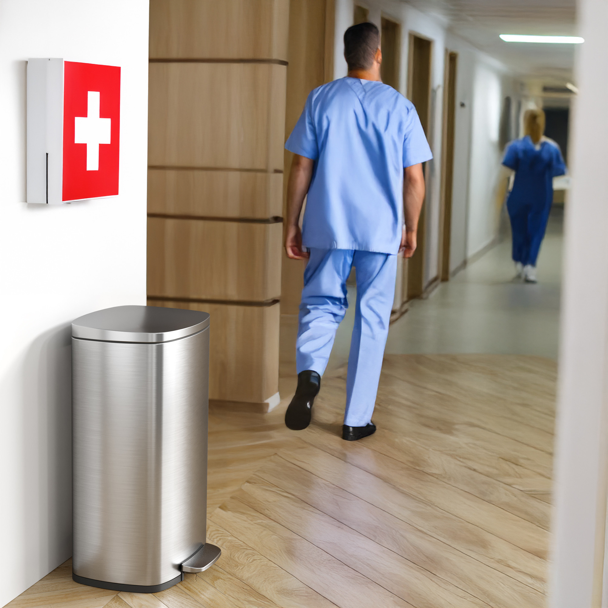 hospital trash can