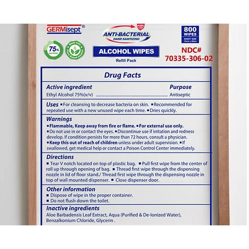 Hospital-grade wipes
