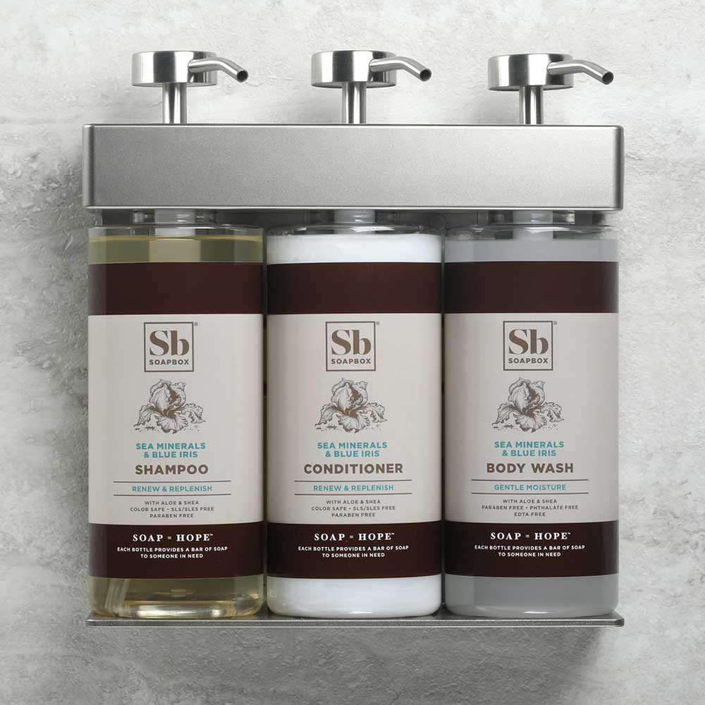Soapbox Sea Minerals and Blue Iris Bath & Body Care Bulk Gallon Refills