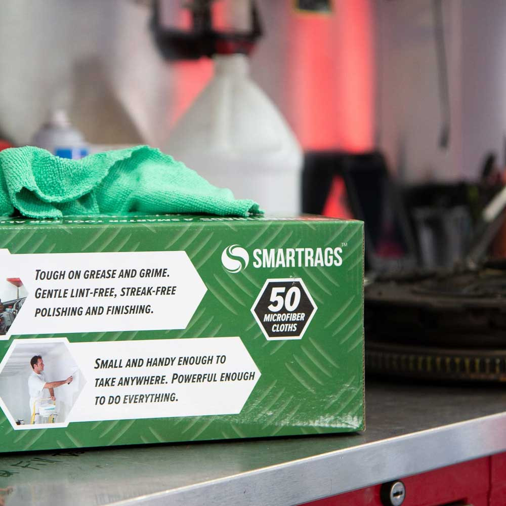 SmartRags Microfiber Cloths, 12" x 12", 275 GSM (50/box) | Monarch