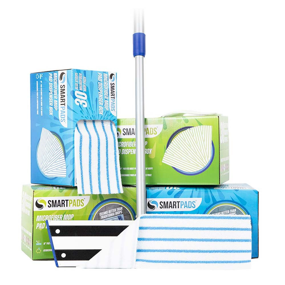 SmartPads Microfiber Mop Dispenser, 18" (30/Box) | Monarch