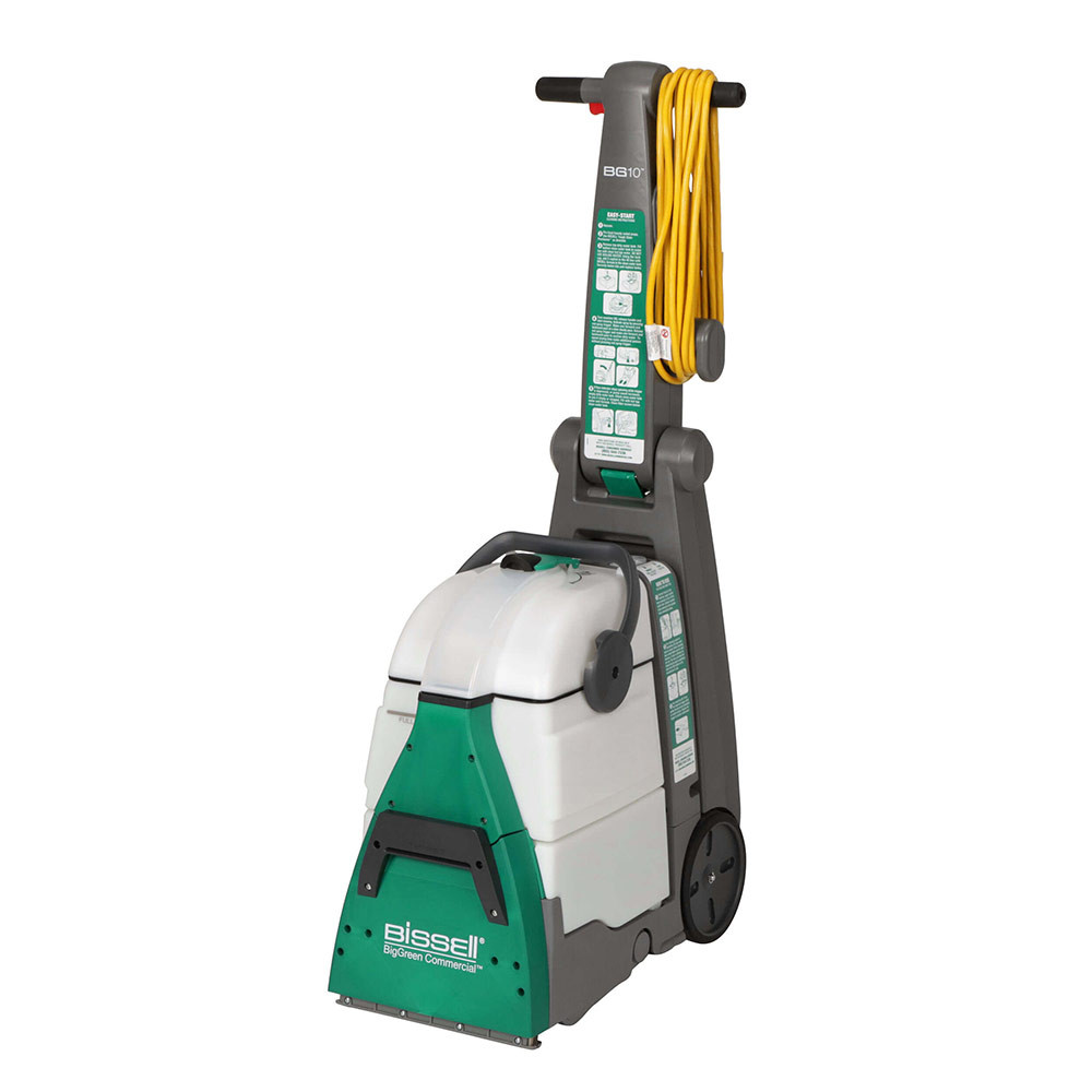 Bissell Commercial Carpet Cleaner with upright handle and compact design