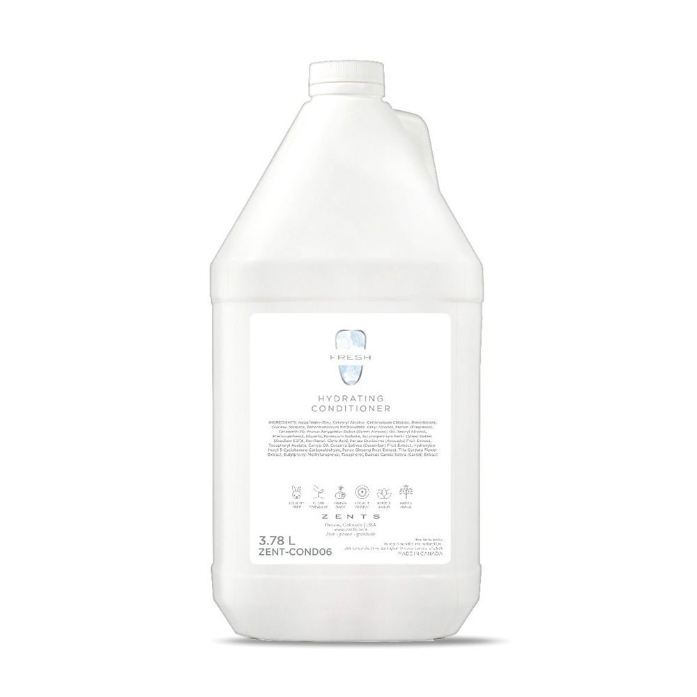 1 Gallon Zents Fresh Conditioner—lightweight, hydrating blend with sweet almond and shea butter