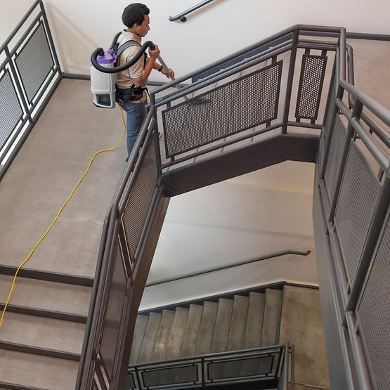 Hands-free cleaning with the GoFit 6 Cordless Backpack Vacuum