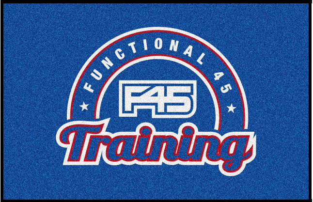 Blue F45 Logo Mat