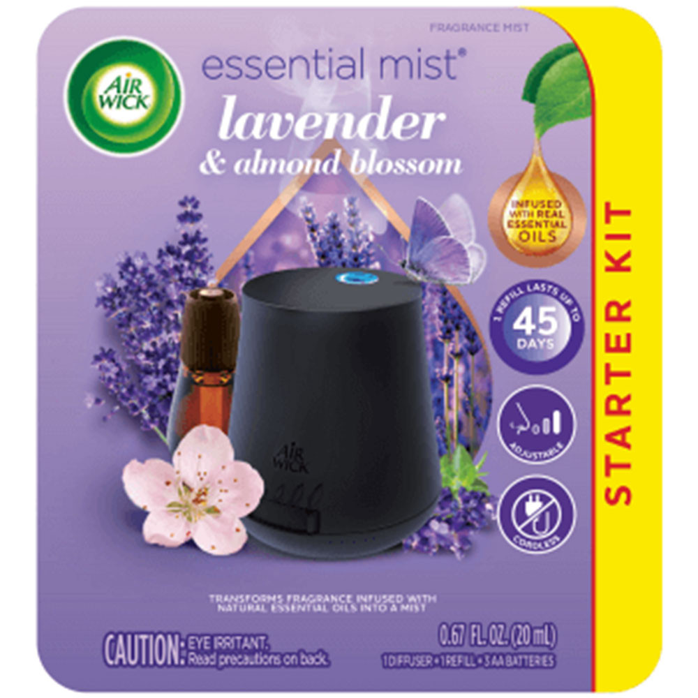 Air Wick Essential Starter Kit, Lavender & Almond Blossom