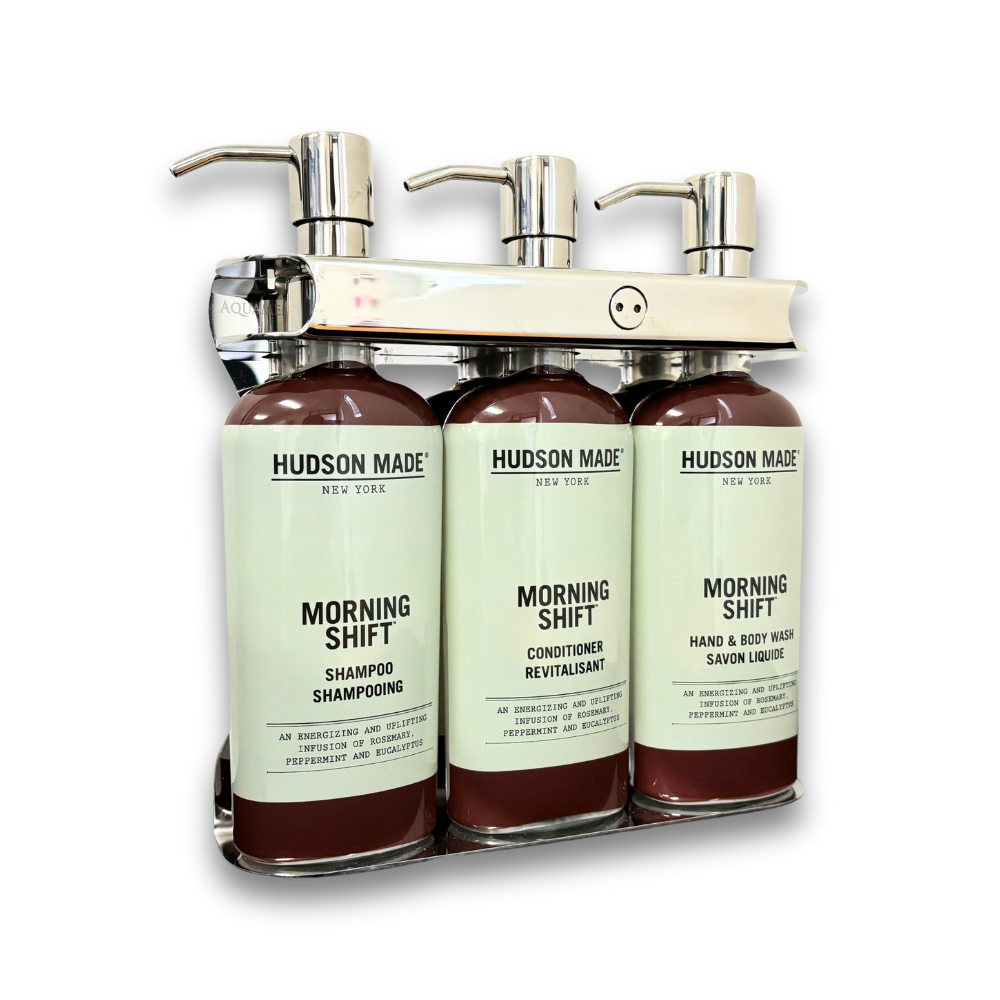 Sophisticated and Organized Hudson Made Aquamenities Station for Hospitality
