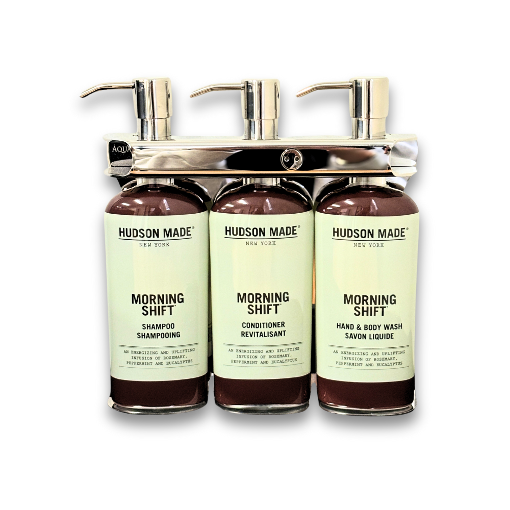 Hudson Made Morning Shift Triple Amenity Aquamenities Station