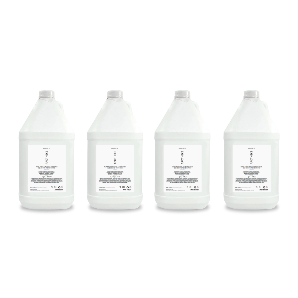 Apotheke Canvas Bath Gel Gallon - Crisp Linen Fragrance