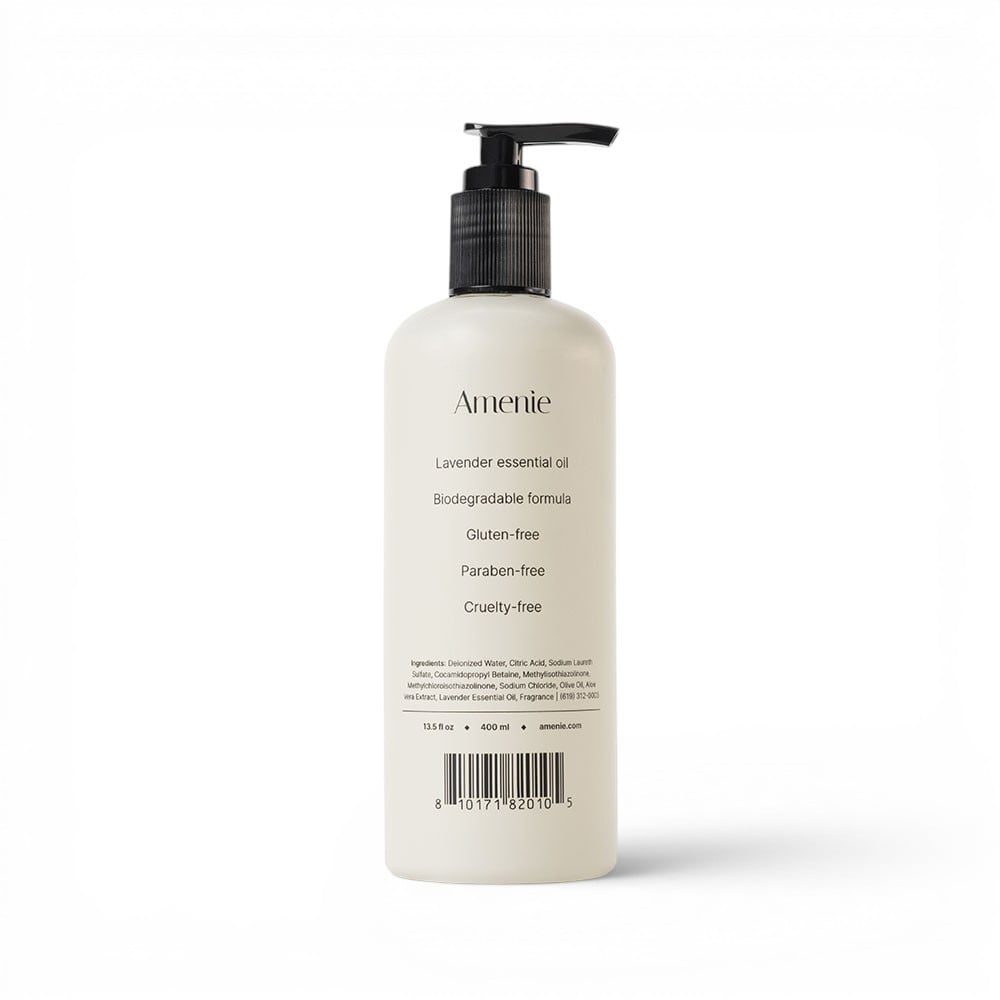 Amenie Lavender Mint Body Wash Dispenser